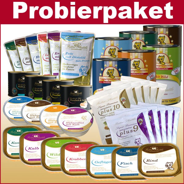 26% REDUZIERT!!! NUR FÜR KURZE ZEIT!!! Sparpack zum Testen | Probierpaket Katzenfutter | Nass und Trockenfutter